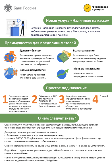 Наличные на кассе.